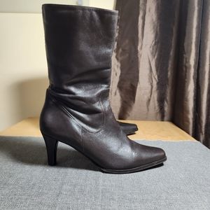 Eddie Bauer Leather Mid-Calf Boots